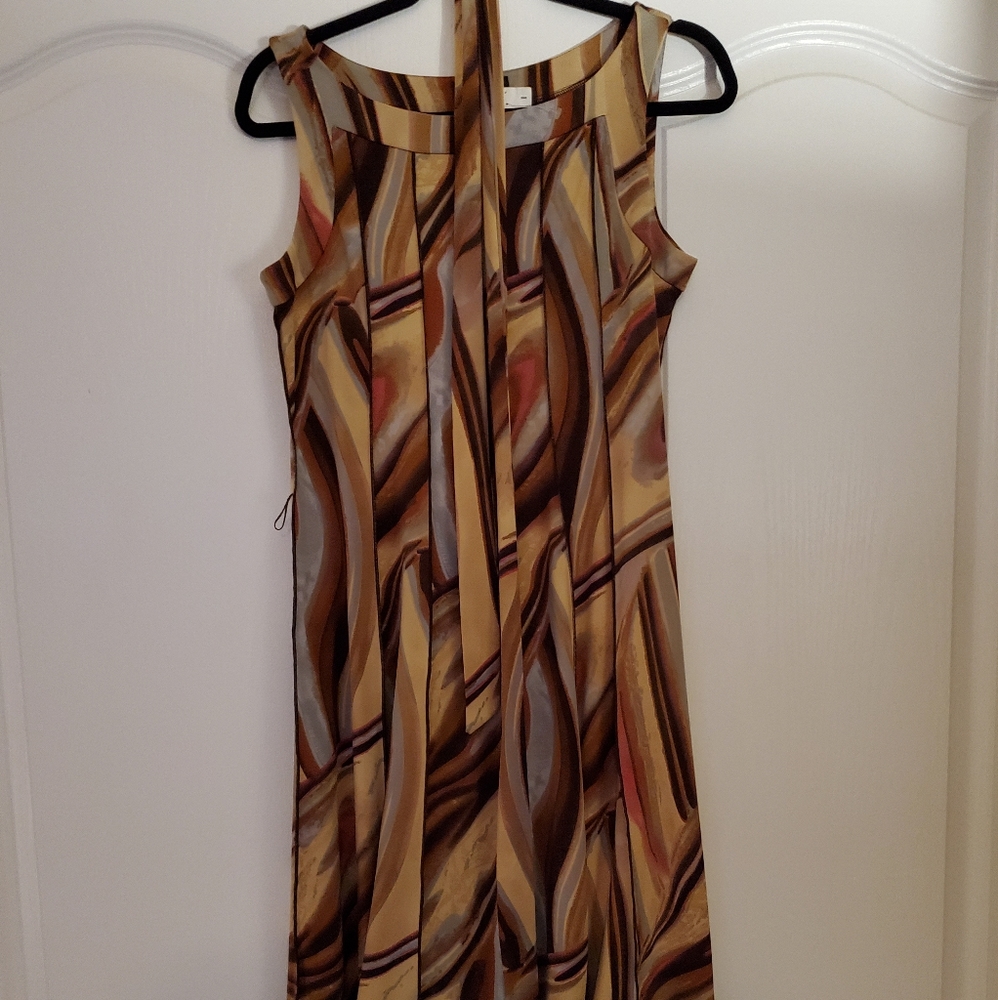 Belted midi dress